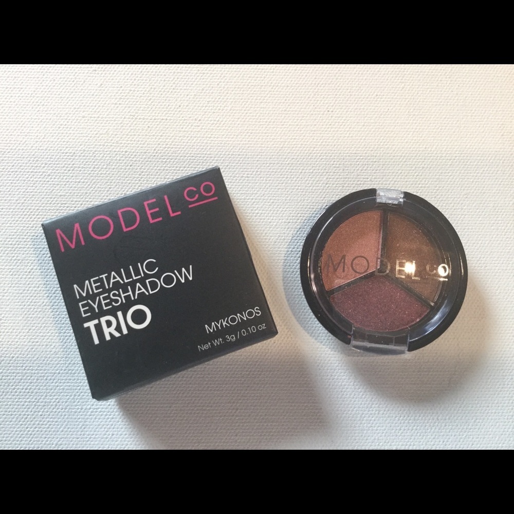 NIB ModelCo Metallic eyeshadow trio, In Mykonos,